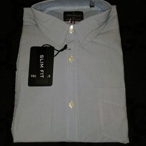 Brand New Blue Trouvaille Slim Fit Button Up